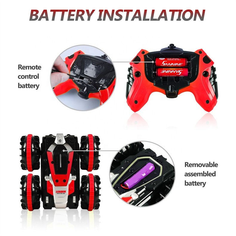 Mini Drifting Rc Car Amphibious Atv Vehicle Land Water Waterproof Toy Cars Toy All Terrain 4Wd Amphibious Atv Wheel No Light