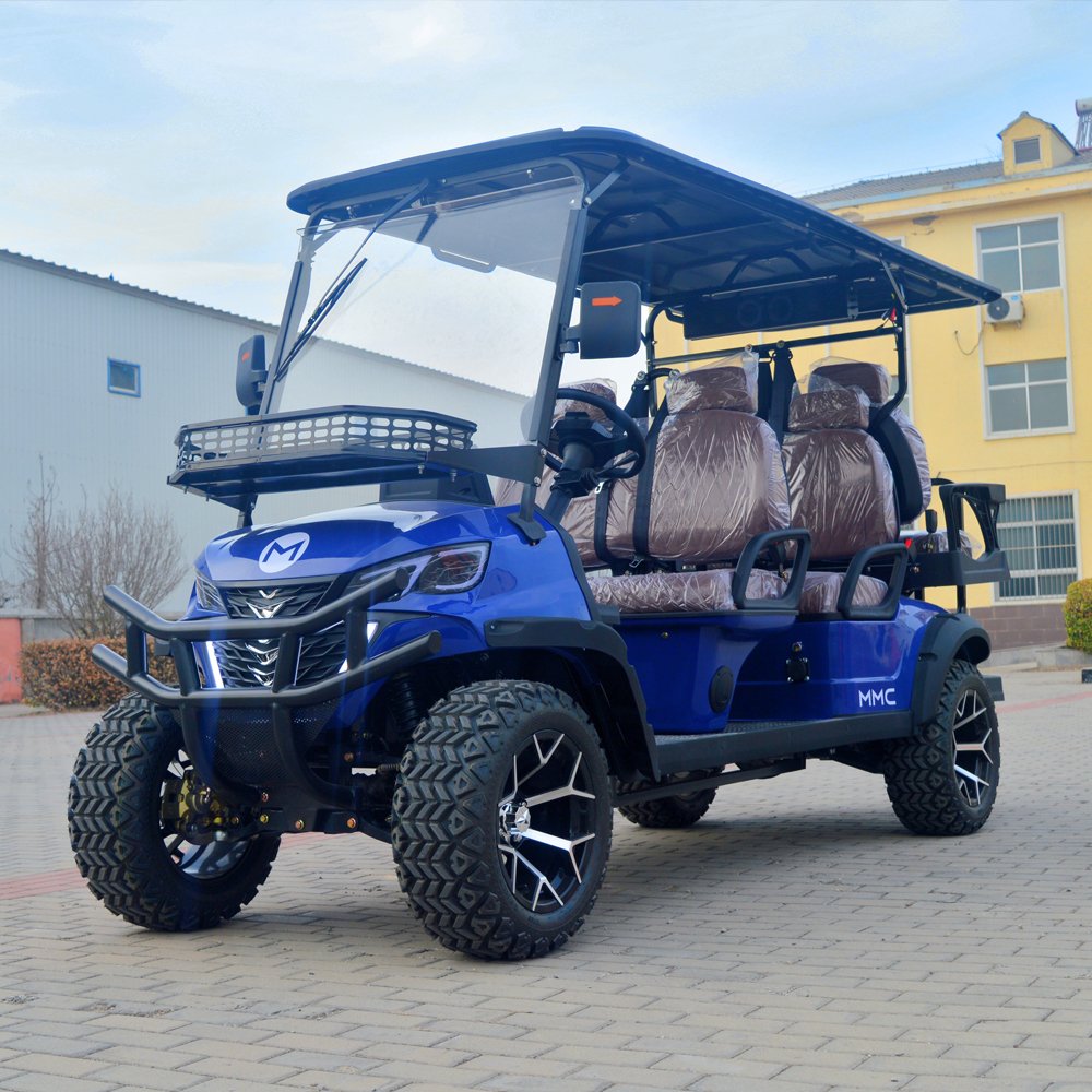Durable 48v Electric Golf Cart Customized 6-Seater Club Buggy for Hunting Sale Chinese 4-Wheel Electric Vehicle