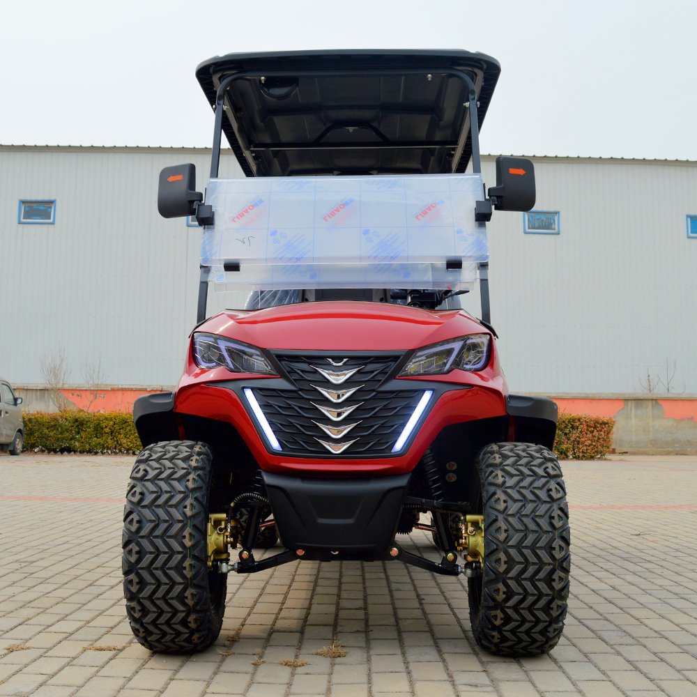 Durable 48v Electric Golf Cart Customized 6-Seater Club Buggy for Hunting Sale Chinese 4-Wheel Electric Vehicle
