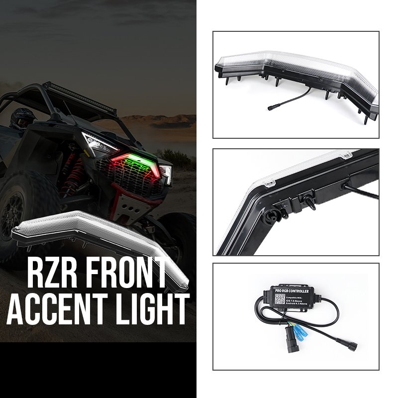 New Condition 2020-2022 Polaris RZR PRO XP / 4 Premium App Sync Turn Signal Front LED Fang Light