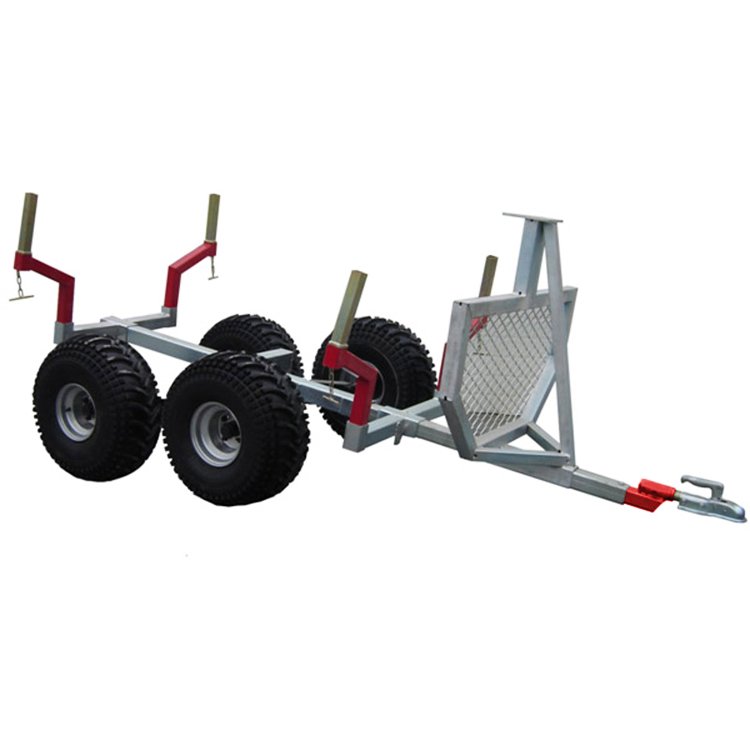 RCM New Arrival Atv Forest Tractor Garden Log With Crane Loader Timber Trailer