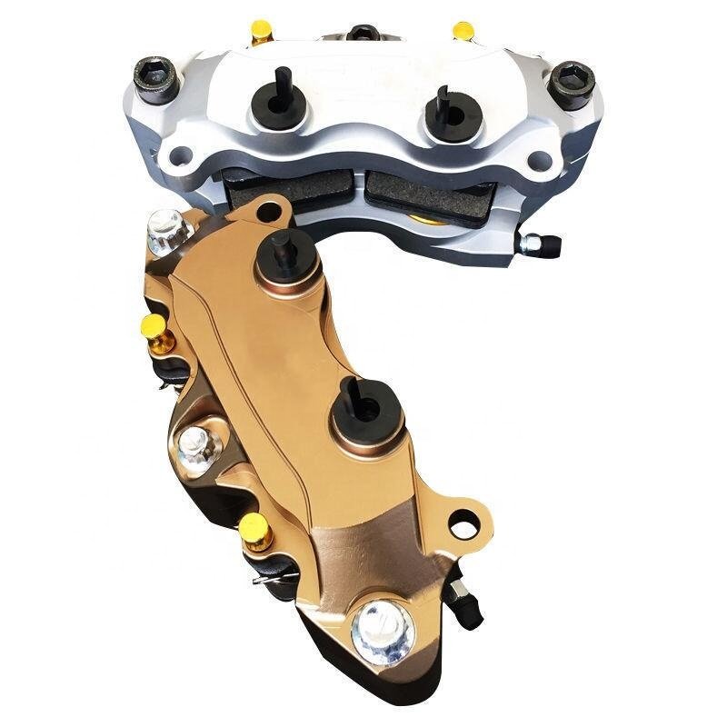 4 Piston 108mm Hole Spacing OEM Alu Universal Motorcycle Motocross Bicycle Brake Calipers Front Cylinder Brake Pump