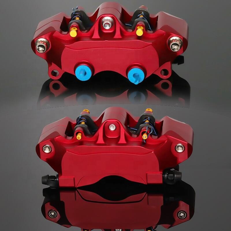 4 Piston 108mm Hole Spacing OEM Alu Universal Motorcycle Motocross Bicycle Brake Calipers Front Cylinder Brake Pump