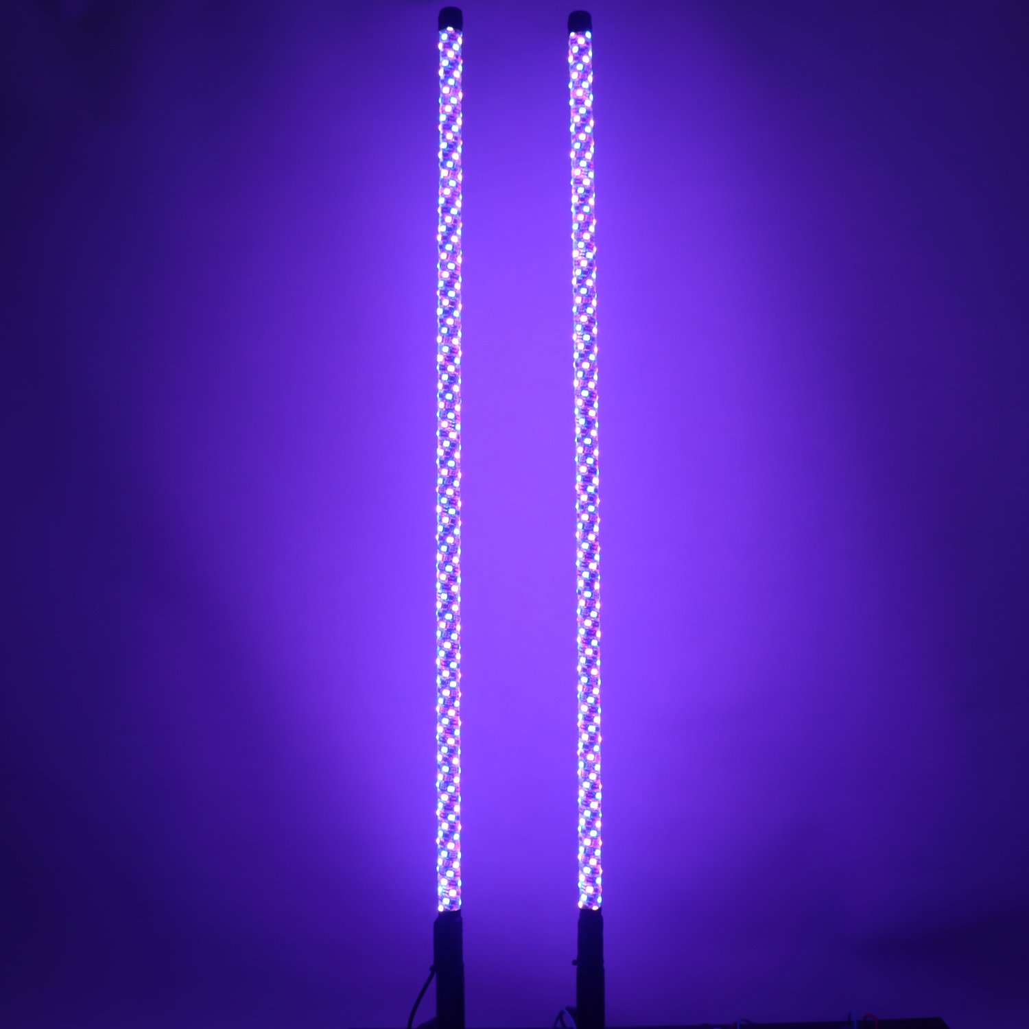 Customizable Flag Led Whips 4ft APP Remote 366 Mode RGB Chasing Antenna LED Whip Light for UTV ATV RZR SXS Dune Buggy