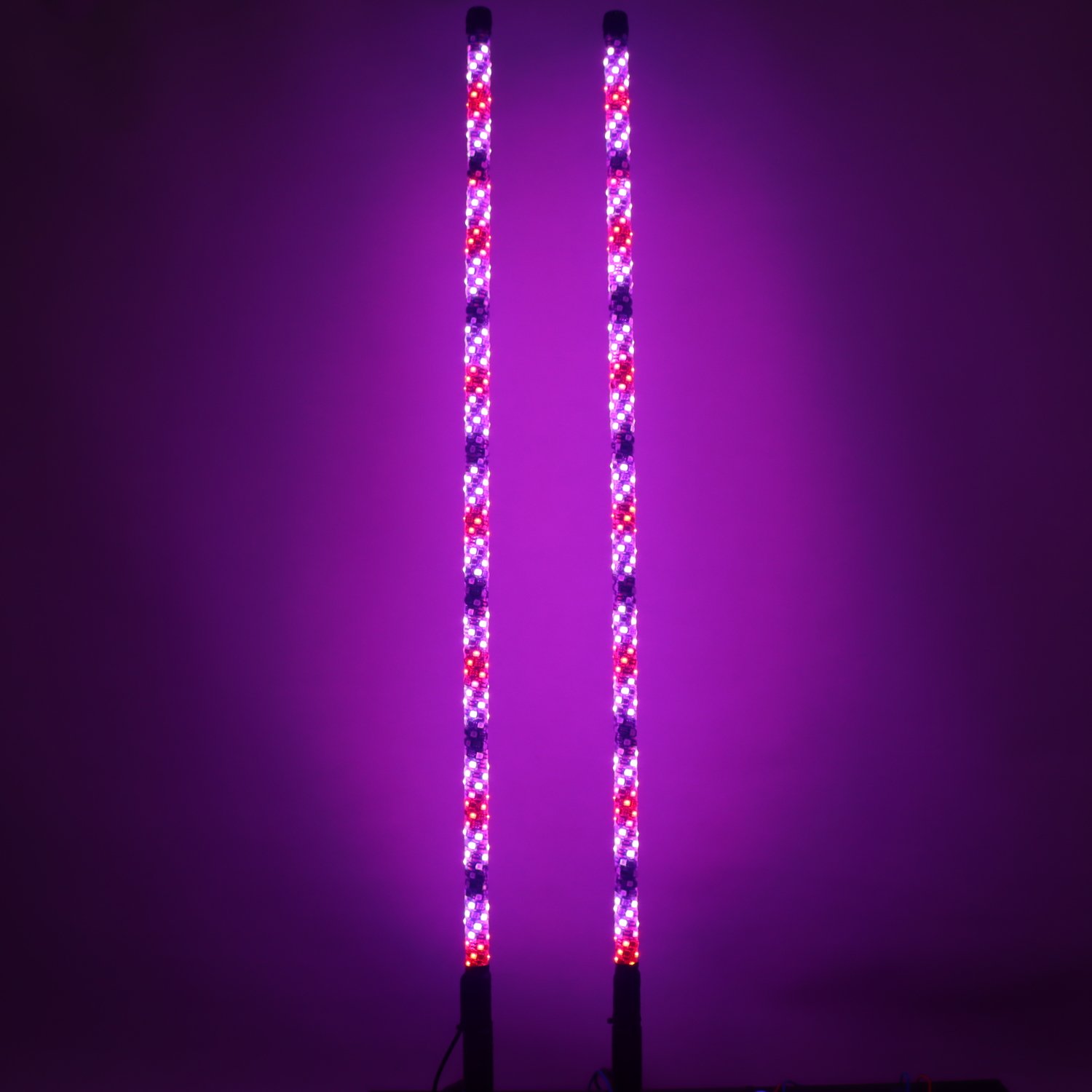 Customizable Flag Led Whips 4ft APP Remote 366 Mode RGB Chasing Antenna LED Whip Light for UTV ATV RZR SXS Dune Buggy