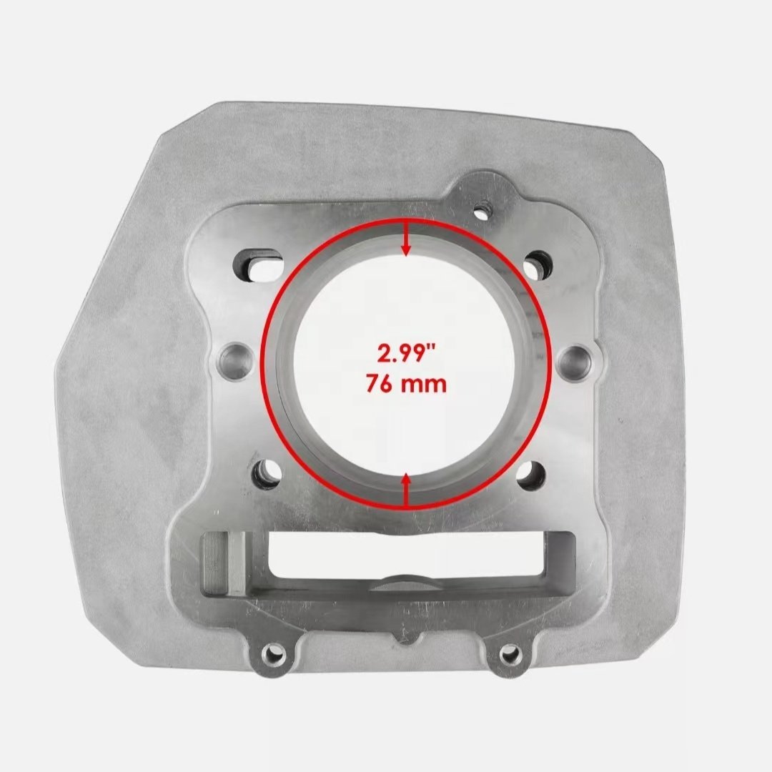 Caltric Compatible with Cast Aluminium ATV Engine Cylinder Piston Kit Kawasaki Bayou 300 Klf300B 1989-2004