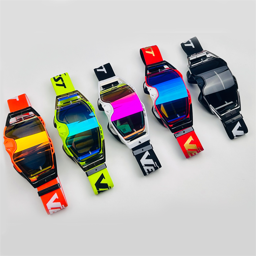 VEST MX902 Custom Motocross Goggles With Laminated Tear Offs UV Protection OEM ATV MX Motorcycle Off Road Dirt Bike Goggles