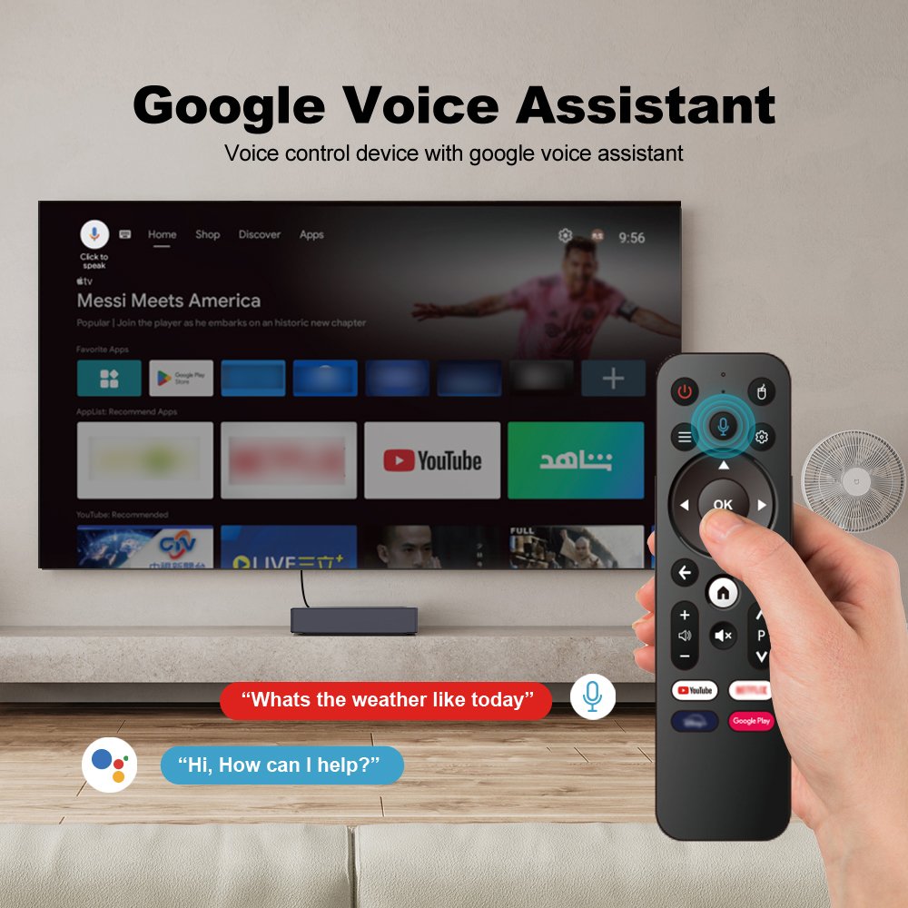 New Popular Magic Mini Tv Box XS97 ATV Mini Android 12 2GB Ram 16GB Rom Allwinner H618 with Type C Power Cable Voice Remote