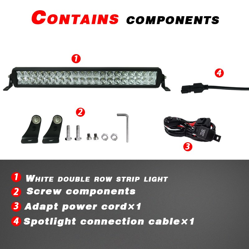 Car Roof Double Row LED Light Bar for Car UTV SUV ATV 4x4 off Road Truck Light Accessories