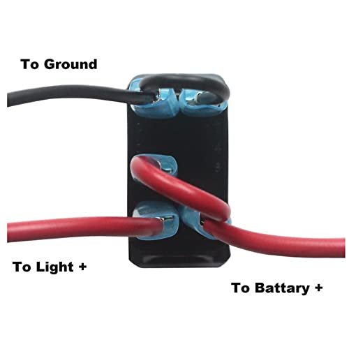 GPS 12V on OFF Rocker Switch 5 Pin Marine Boat LED Illuminated Waterproof Rocker Switch for ATV 4x4 Caravan Camper Dashboard