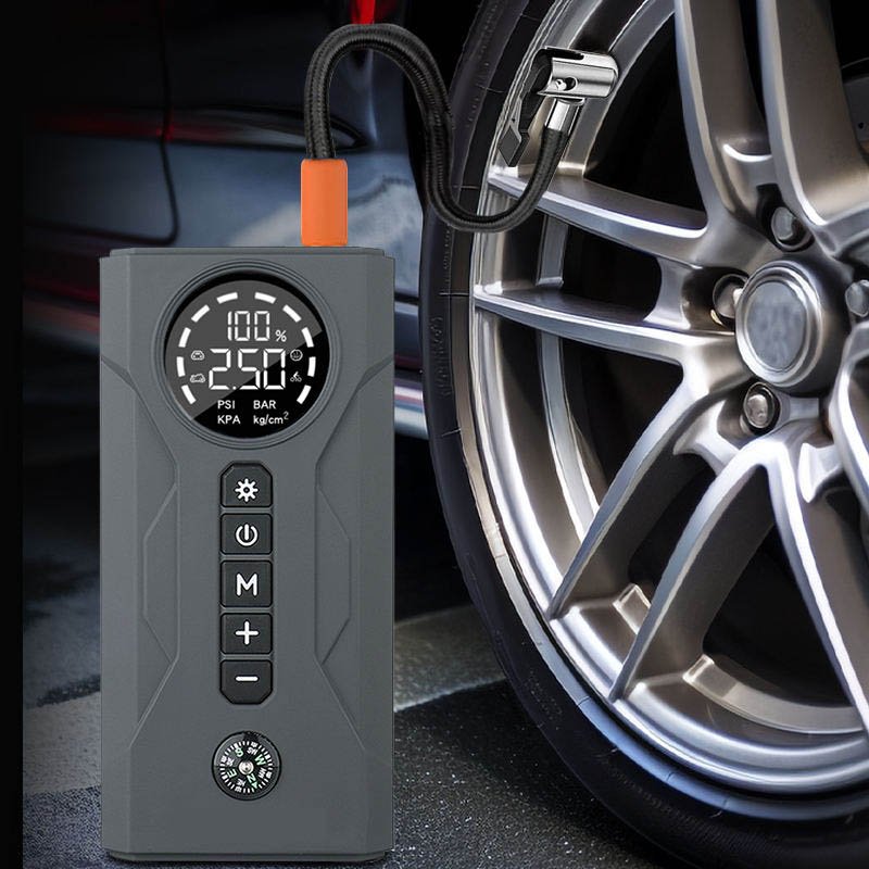150PSI USB 20000mAh Multi Functional Car Tire Inflator Pump With Jump Starter and Air Compressor Strong Start on