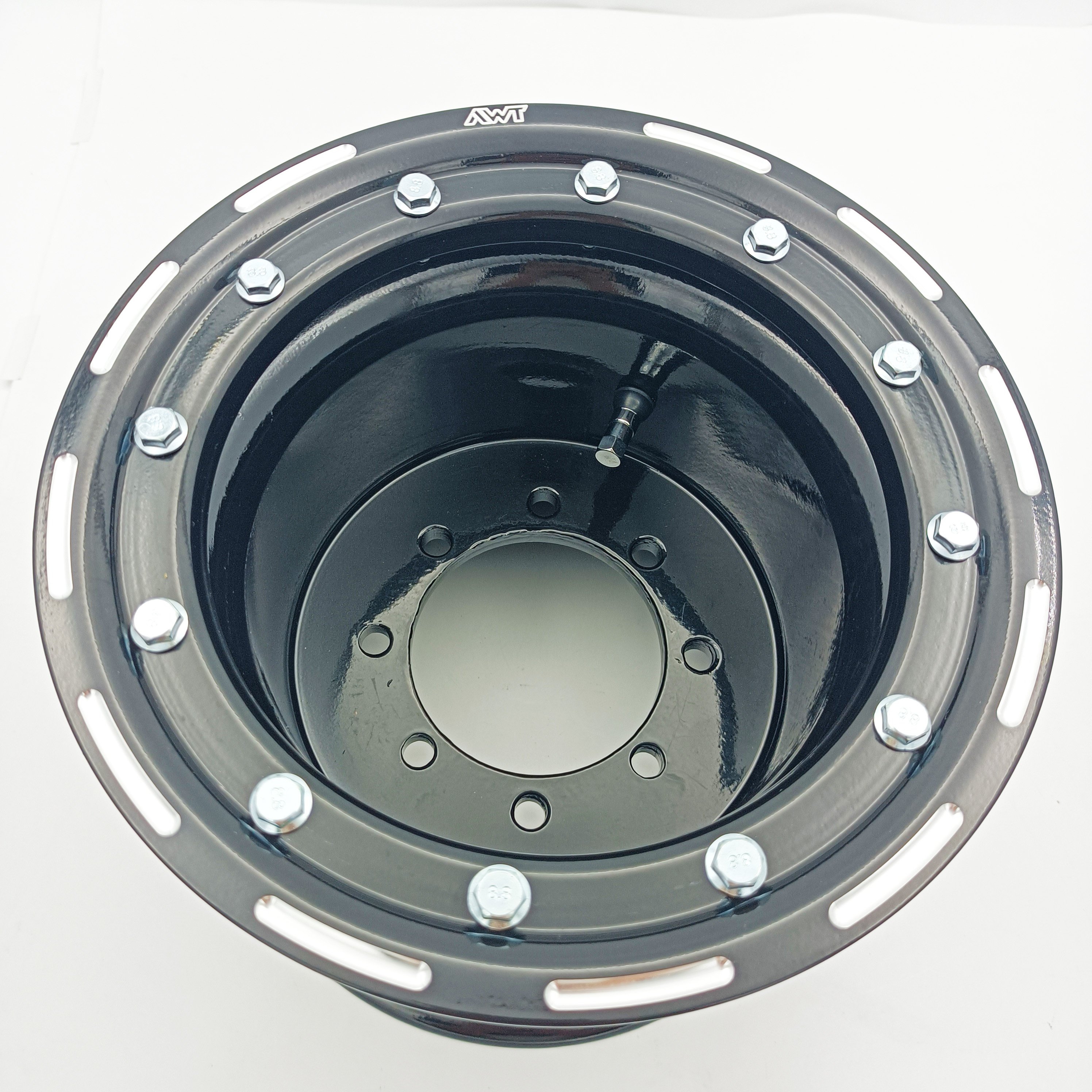 ATV UTV Parts Raptor 700 Banshee 350 YFZ450 450r LTZ400 9x8 Aluminum Racing Beadlock Rims Wheel With Milled Black Ring