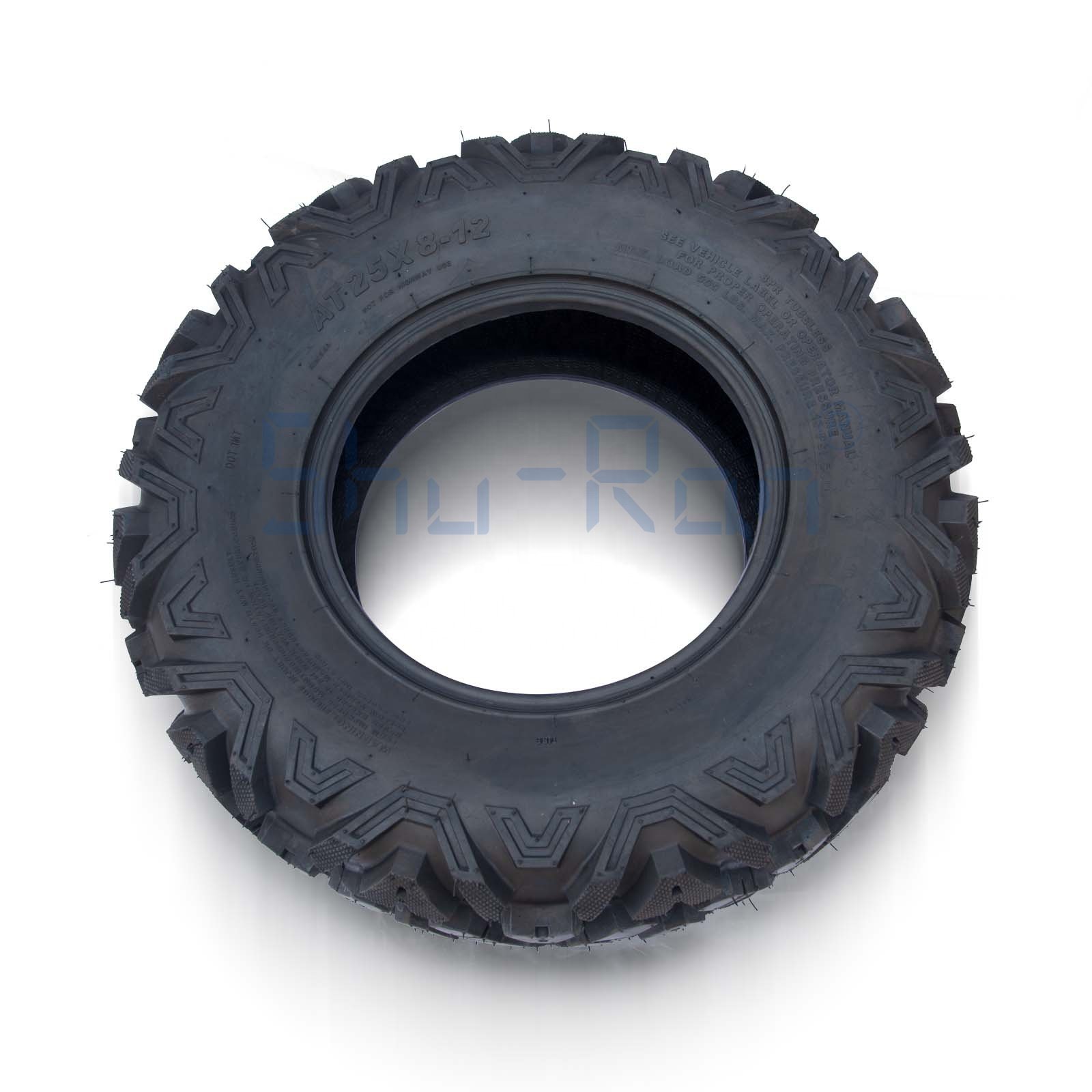 ATV UTV All-terrain Tires 25x8-12 Front & 25x10-12 Rear, 6 PR, Tubeless