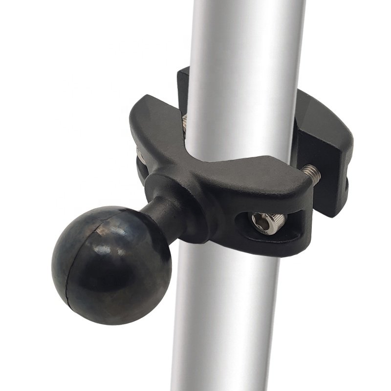 ATV UTV bar Pipe Camera Mount Portable Monitor Bracket Car Tablet Holder C Size 1.5 Inch Ball Base Large Tube Rail Mount Clamp