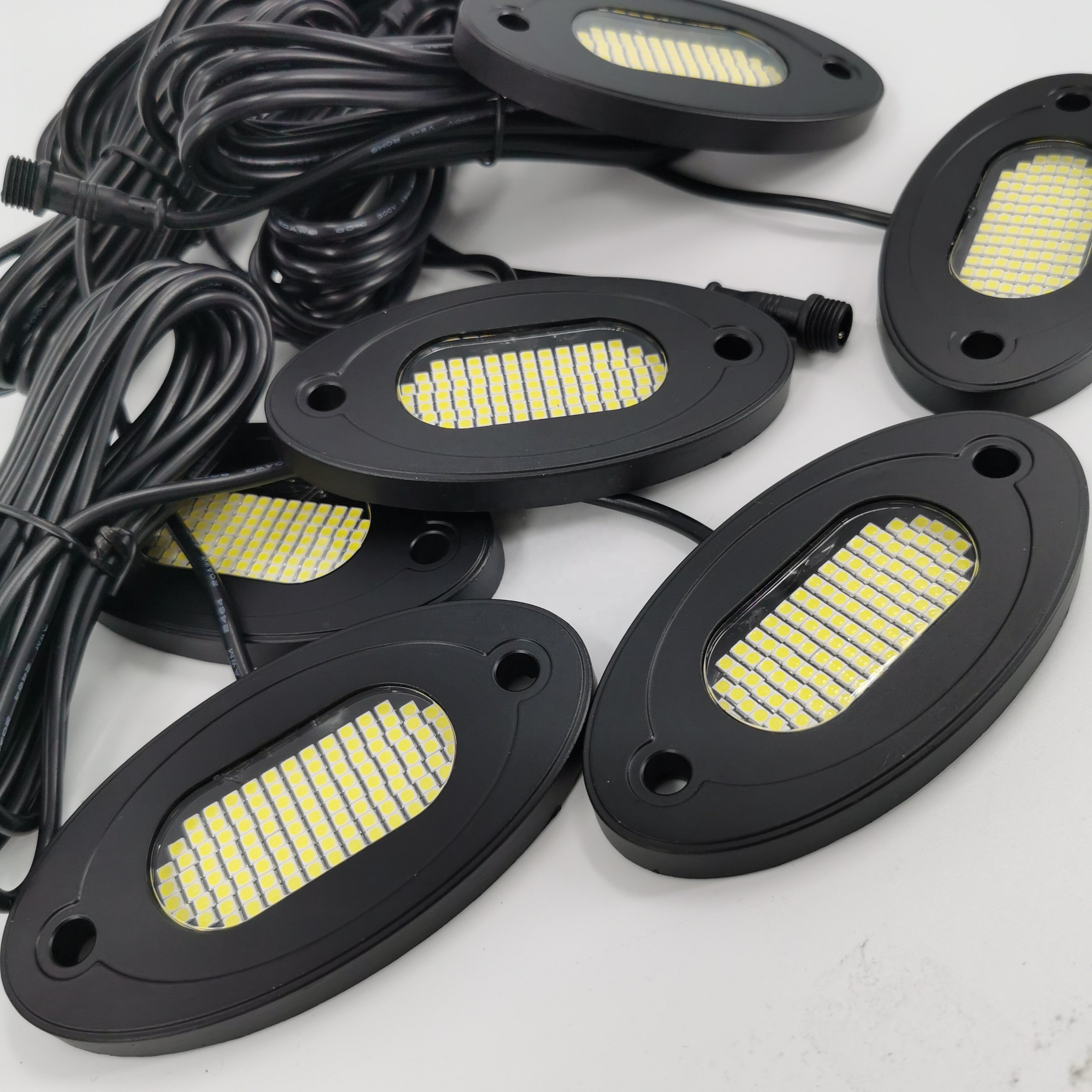 2024 NEWEST 108 Led Rock Light Pure White Color Pods Underbody Decorative Light Pods for Trucks Off Road ATV UTV RZR Boat