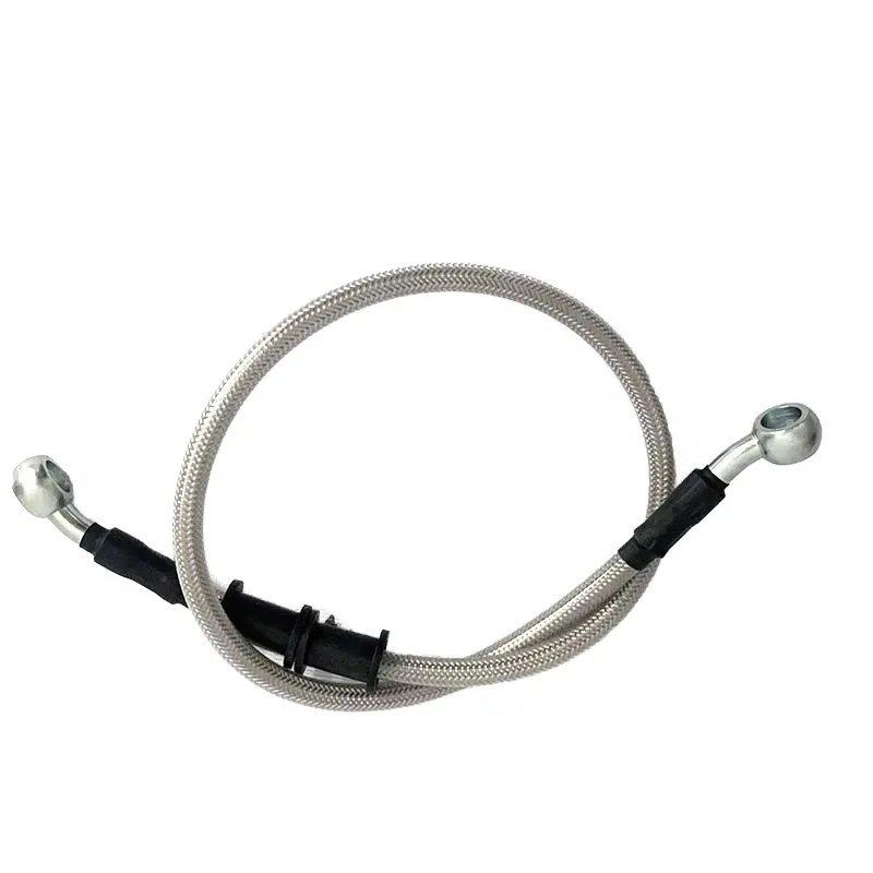 AN3 1/8 Hose Stainless Steel Braided Motorcycle Hydraulic Brake Hoses Nylon/PTFE Clutch Oil Lines Dirt Bike Modification Pipes