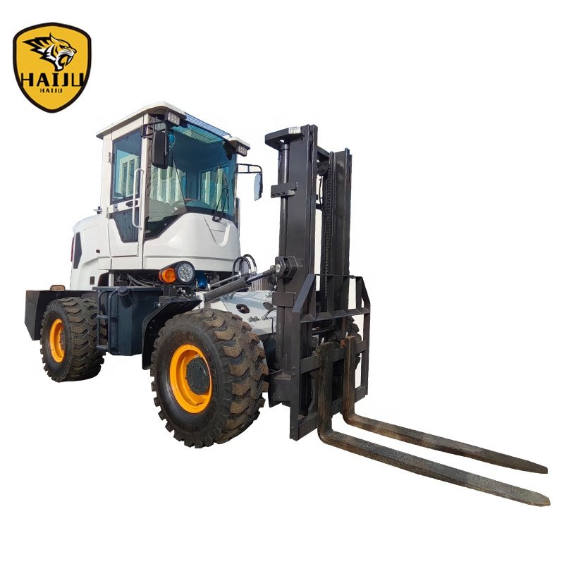 Cheap Off Road Forklift 4*4 Fork Lifter 3Ton 3000kg CE EPA Diesel Forklift