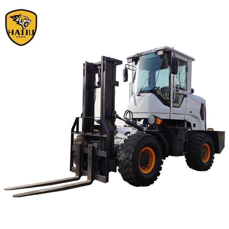 Cheap Off Road Forklift 4*4 Fork Lifter 3Ton 3000kg CE EPA Diesel Forklift