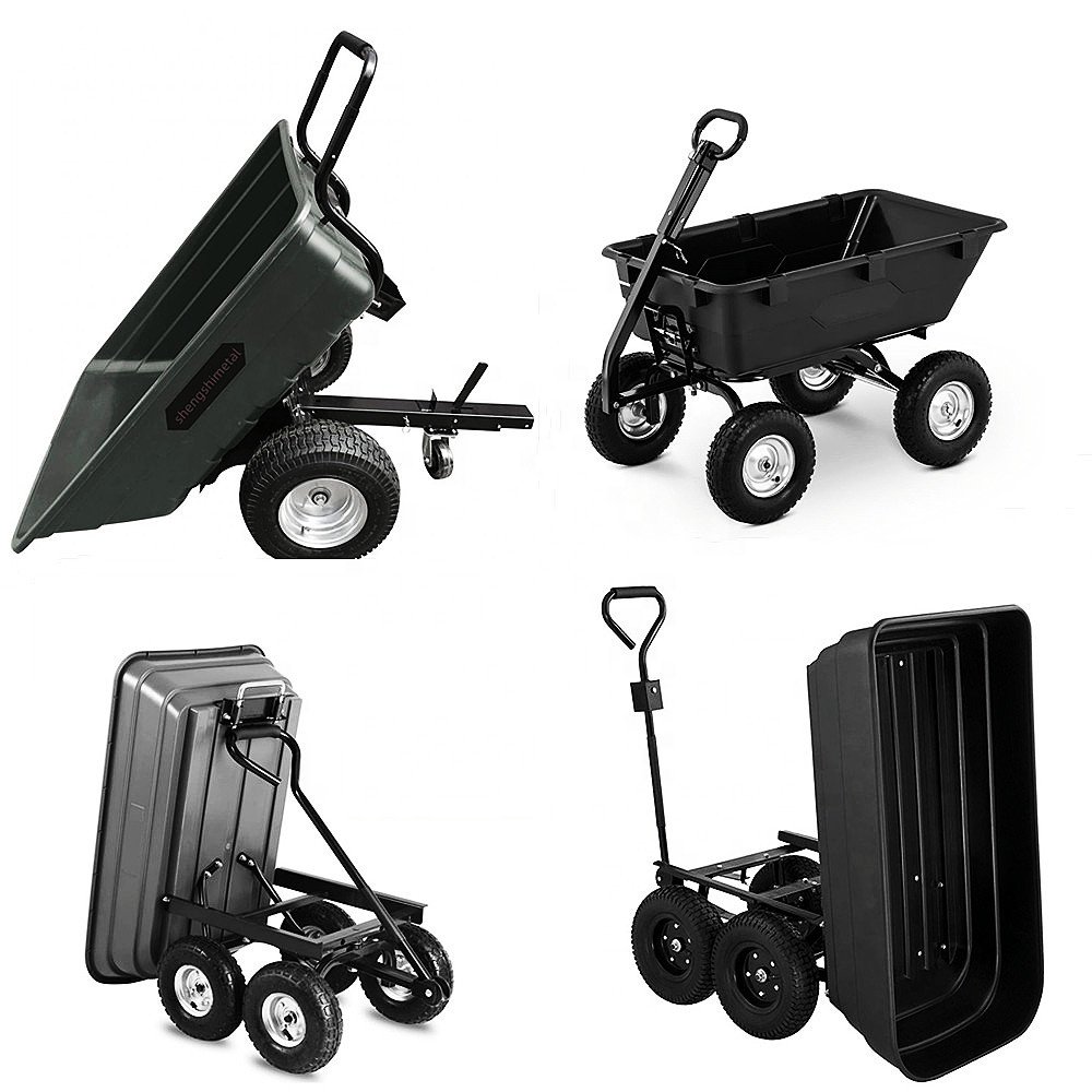 ATV/UTV Heavy Duty Utility Cart Cargo Trailer Cargo Utility Trailer, Heavy Duty Carts with Wheels, ATV Carrier