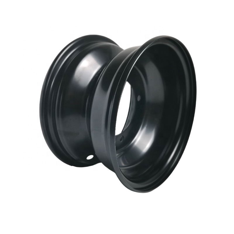 8 Inch Black Front Iron Hub Tires Four Hole Go Cart Wheel Rims Atv Accessories 19x7.00-8 18x9.5-8