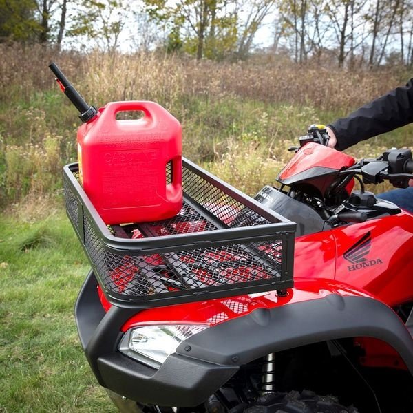 36'' L X 17 '' W X 6.3''H ATV Front Cargo Basket Luggage Carrier Rack Accessories for Motorcycle & ATV & UTV 500 Lbs CARRYING