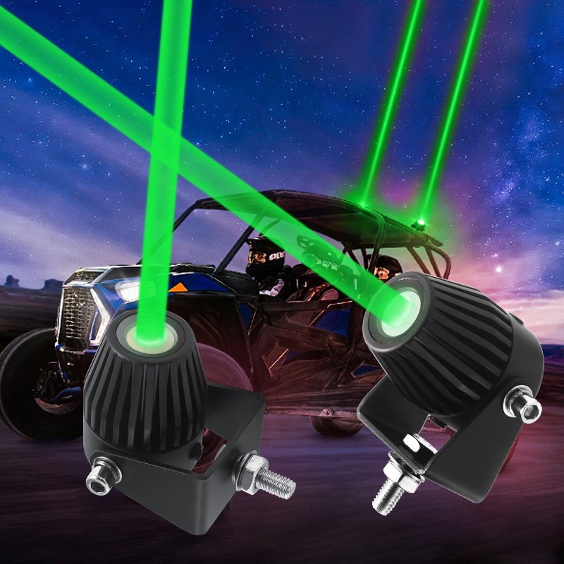Outdoor Tow Fat Flag Round Super Bright Waterproof Auxiliary Green Lamp Atv Utv Rgb Bar Antenna Truck Led Offroad Driving Light