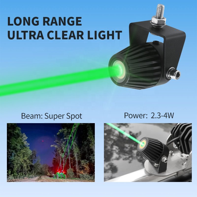 Outdoor Tow Fat Flag Round Super Bright Waterproof Auxiliary Green Lamp Atv Utv Rgb Bar Antenna Truck Led Offroad Driving Light