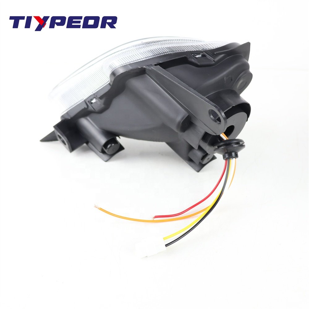 TIYPEOR Hot Sales Black LED Headlight Front Lamp Assembly with Hi-low Beam DRL LED Projector Headlights for YAMAHA YFZ RAPTOR