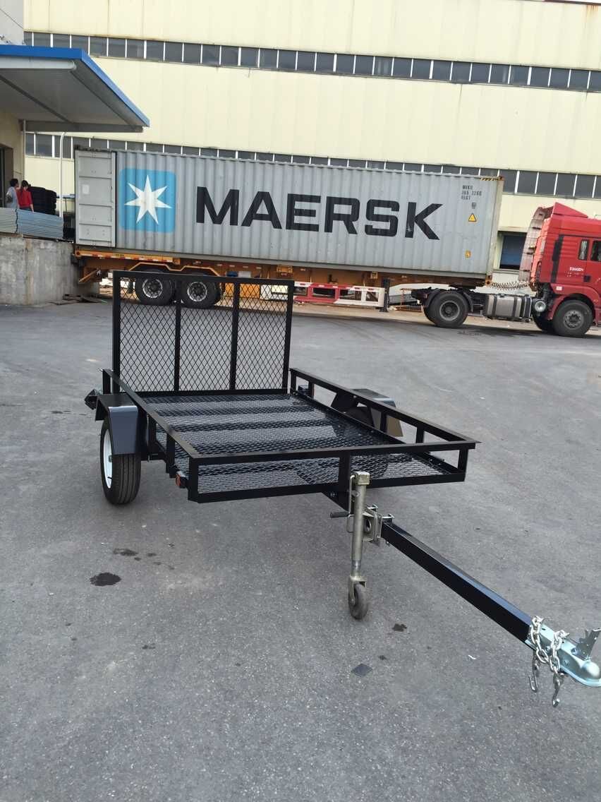 Black Powder Coated 5x8 Utility ATV Trailer