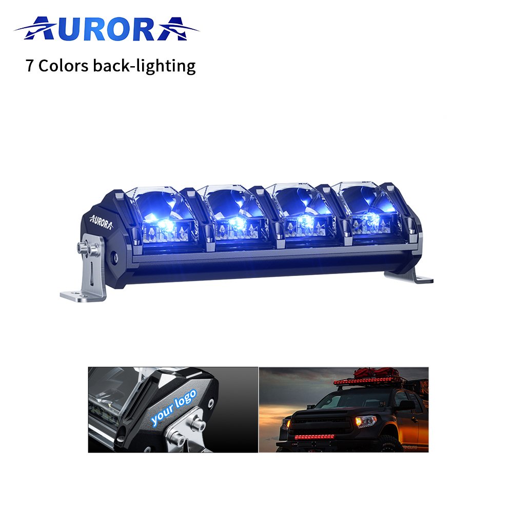Aurora Patent Offroad RGB Led Light for Car Truck ATV UTV Dimmable 10inch Evolve Led Light Bar