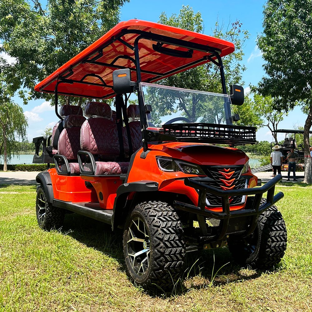 Factory Electric Golf Cart 4 6 Seater Off-Road Golf Car Street 72V Lithium Battery ATV