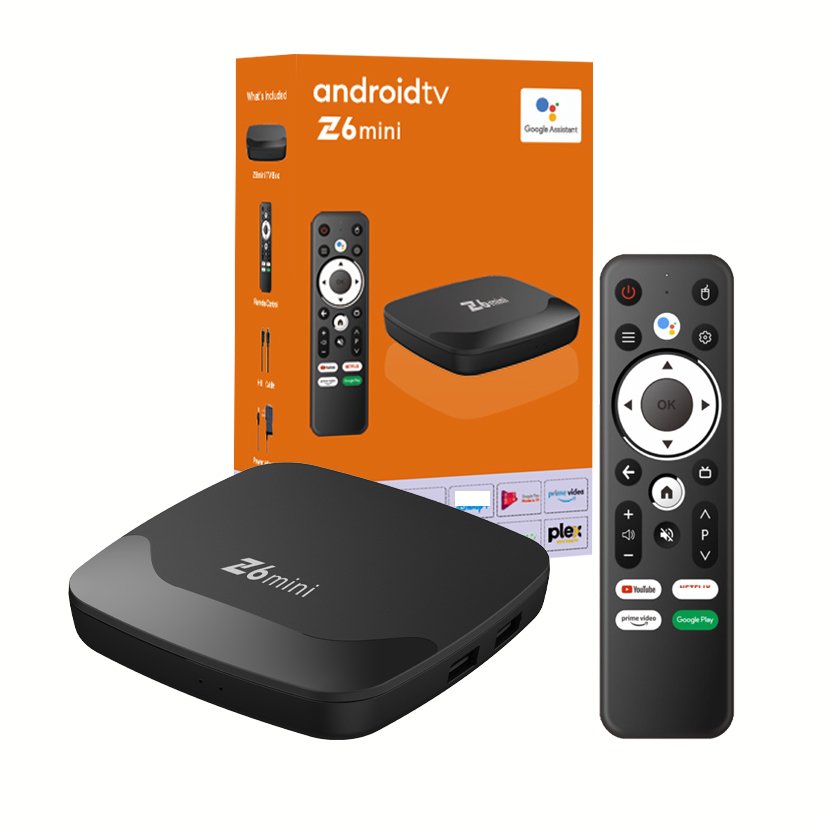 New Arrival Z6 Mini Android 13 Amlogic S905 ATV Box 5G WIFI BT4.2 1G/8G with Voice Remote Media Player