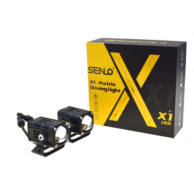 Senlo X1 40W Original Mini LED Waterproof Fog Lights High Low Beam Off-Road Driving Light for Motorcycle ATV SUV Tractor