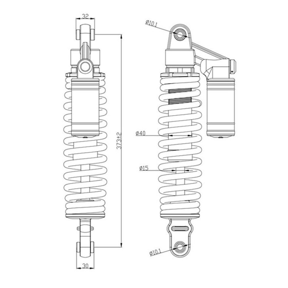CF800 CF850 CF PART ATV PARTS OEM Front Shock Absorber for 7020-051600-30001 CFMoto CForce 800XC 850XC