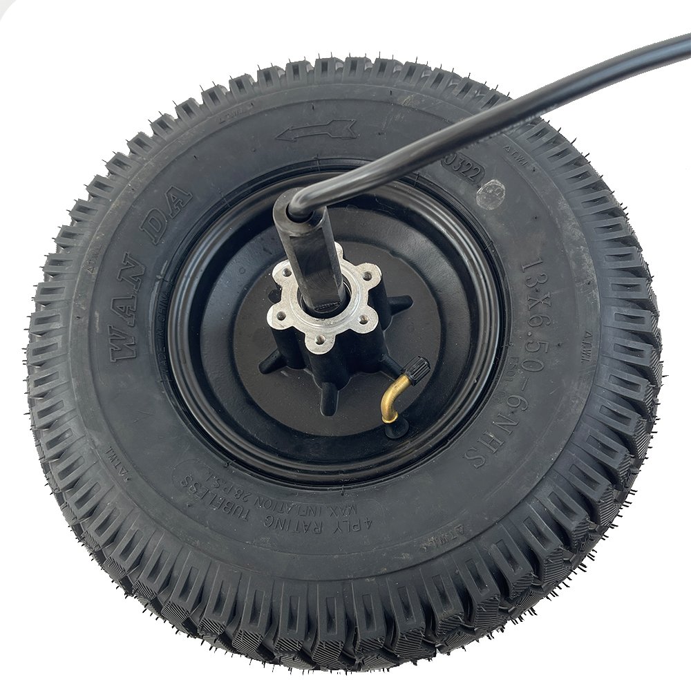 M 13inch 48-72V 2000W 60H Mono Shaft Wide Road Tire 13x6.50-6 Scooter ATV UTV Motor Wheel Electric Bicycle Hub Motor