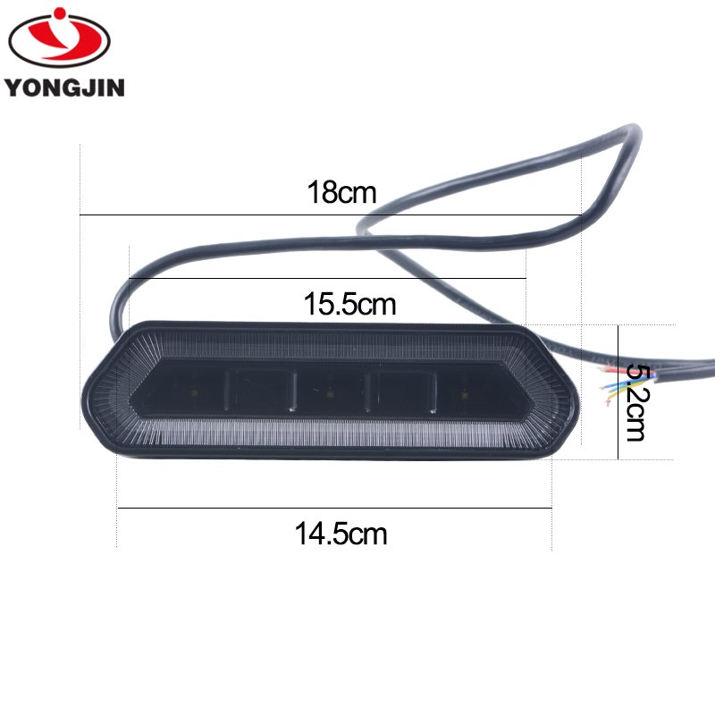 Yongjin R-igid 90133 Led Tail Light Kit with Mounting Bracket for ATV UTV