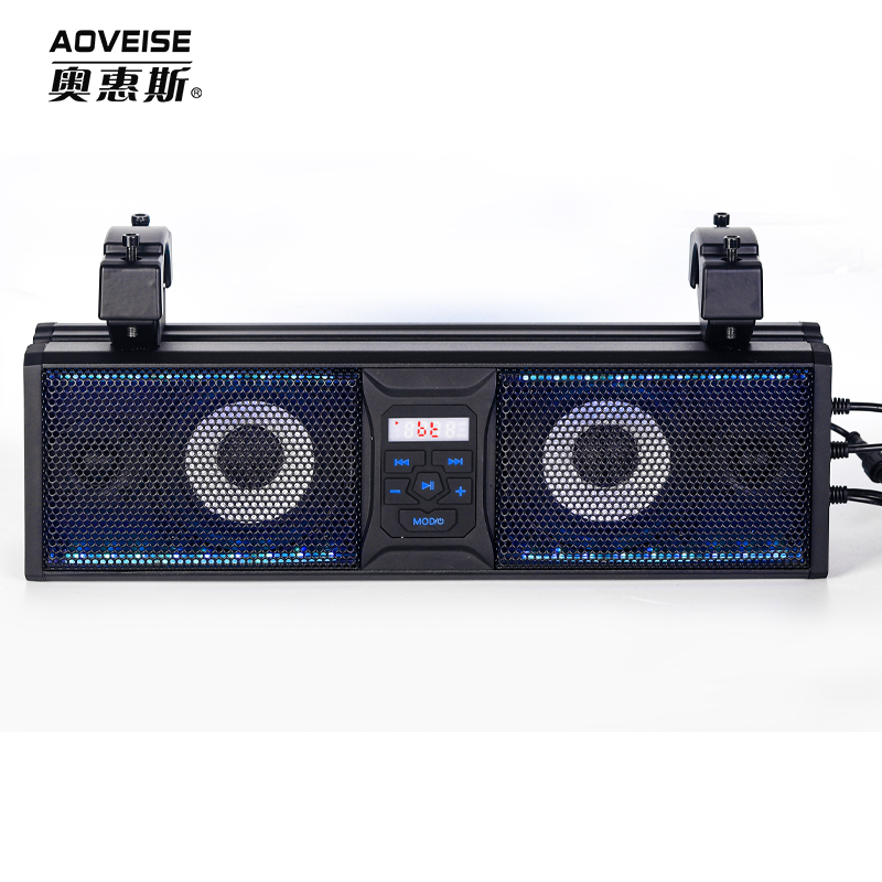 Sound bar Systems UTV ATV SSV Marine Golf Cart Audio Custom Blue Tooth 4 Speakers Packages Remote Control IP65 Waterproof USB