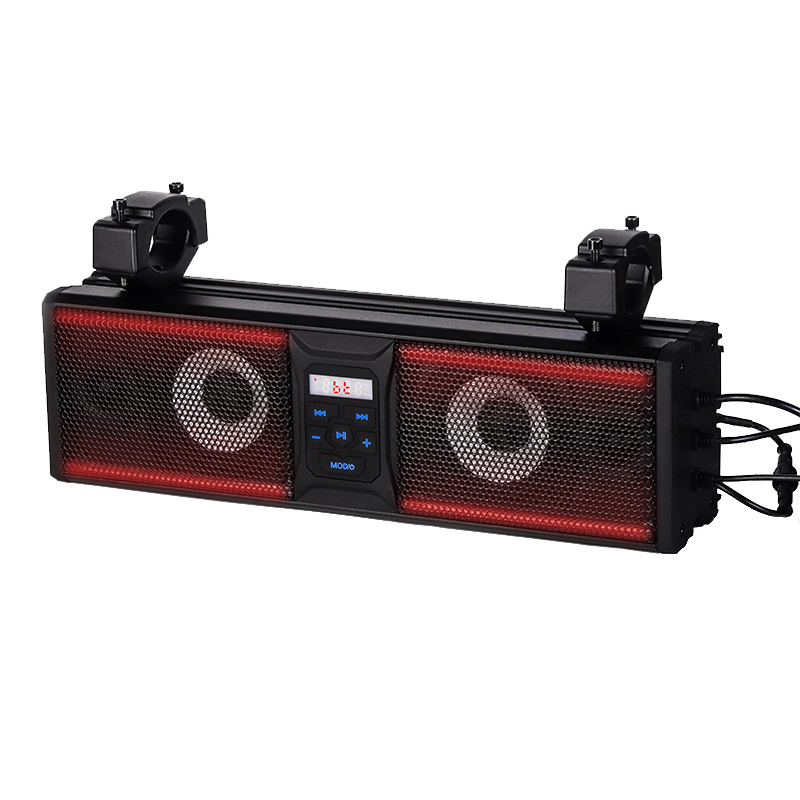 Sound bar Systems UTV ATV SSV Marine Golf Cart Audio Custom Blue Tooth 4 Speakers Packages Remote Control IP65 Waterproof USB
