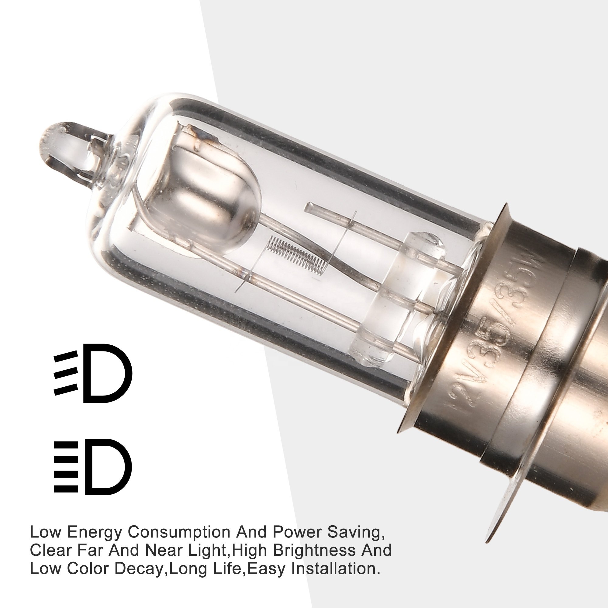 GOOFIT 12v 35w Halogen Headlight Bulb Replacement for Off Road Vehicle Scooter Atv Moped Drive Kart Motorcycle