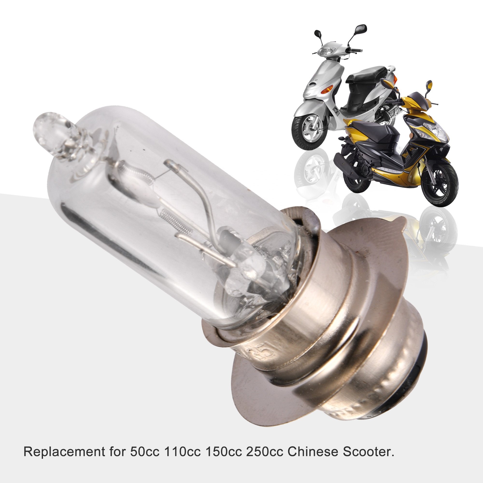 GOOFIT 12v 35w Halogen Headlight Bulb Replacement for Off Road Vehicle Scooter Atv Moped Drive Kart Motorcycle