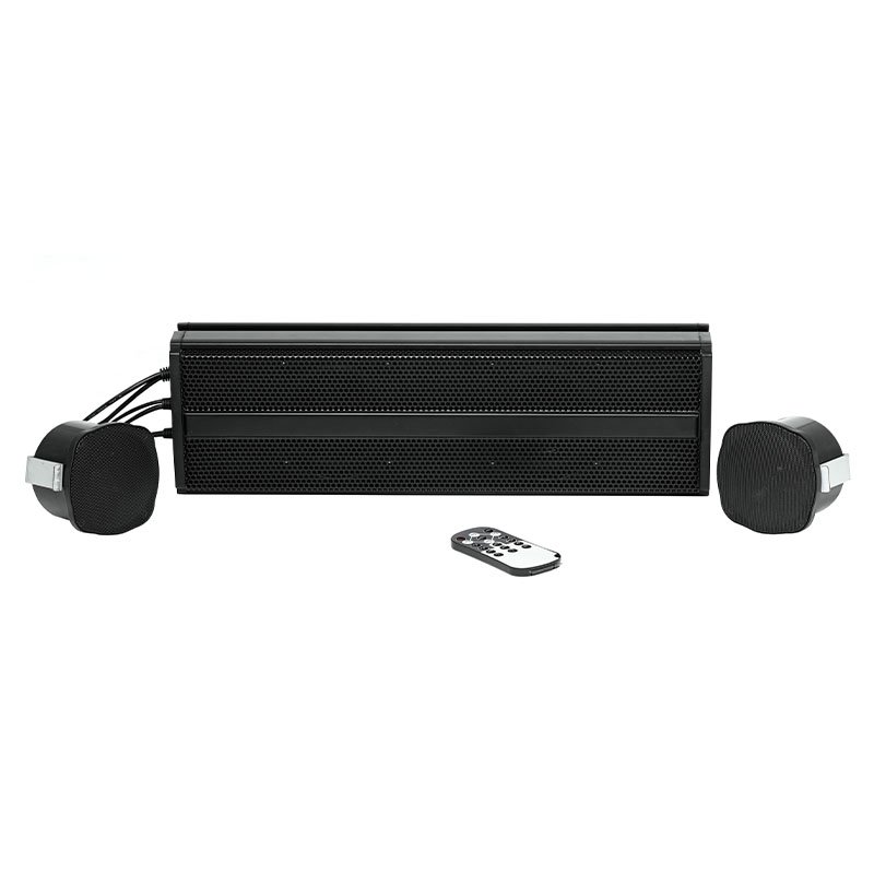 Waterproof IP66 Marine Sound Bar Blue Tooth System Amplified Speaker Soundbar Atv Utv Power Sports Led Rgb