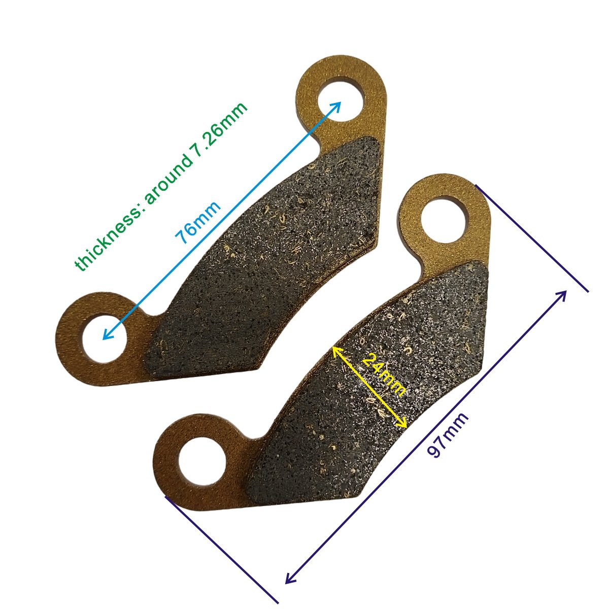 Front Brake Pads for Linhai Bu Yang Feishen 260cc 300cc LH260 LH300 ATV Quad Parts 4.3.01.3350