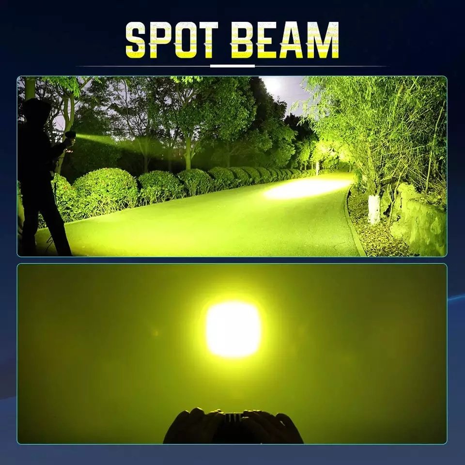 12V/24V LED Headlights Spot/Flood Beam 4inch Mini ATV Offroad Vehicle Bumper Car Accessories Led Work Light Motorcycle Headlight