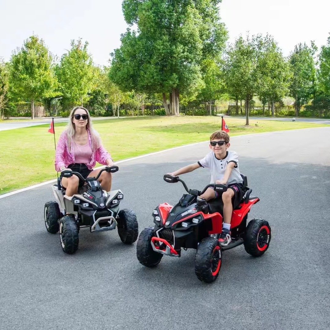Factory Directly 12V10Ah Battery ATV With Car Hopper Beach Car Electric Toy Big Size for Children to Drive Ride on Car Toy