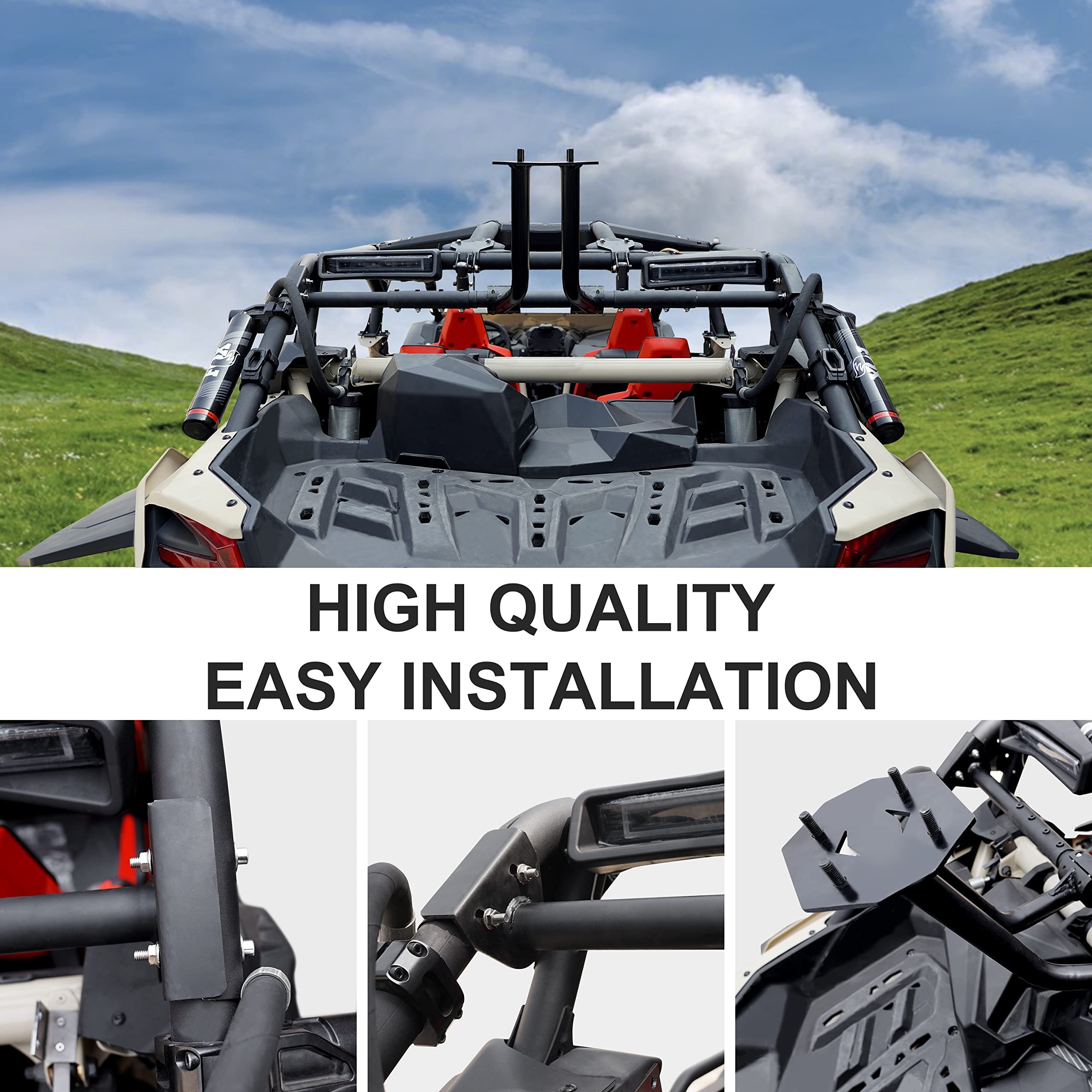 NEWWIND Spare Tire Carrier Rack Holder Spare Tire Support Bracket for Can Am Maverick X3 2017-2023 UTV/ATV Parts Accessories