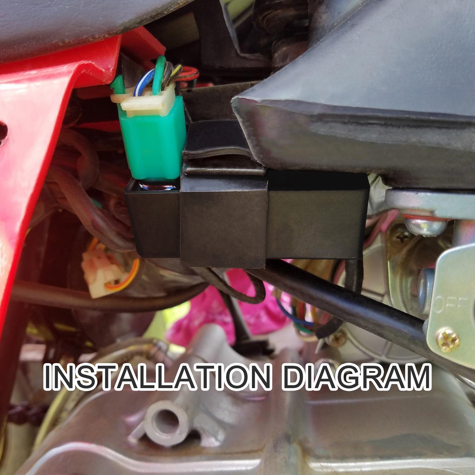 GOOFIT Motorcycle 5 Pins CDI BOX Unit for Chinese Made 50c 70c 90cc 110cc 125cc Dirt Bike ATV Go-kart Chopper Pocket Bike
