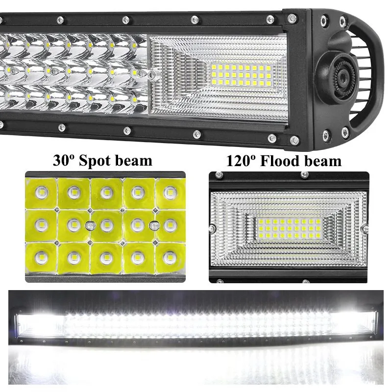 22 34 42 50 Inch Offroad LED Light Bar Work Light Combo LED Bar 240W Light for Tractor Truck SUV ATV 12-30V Driving Lamp
