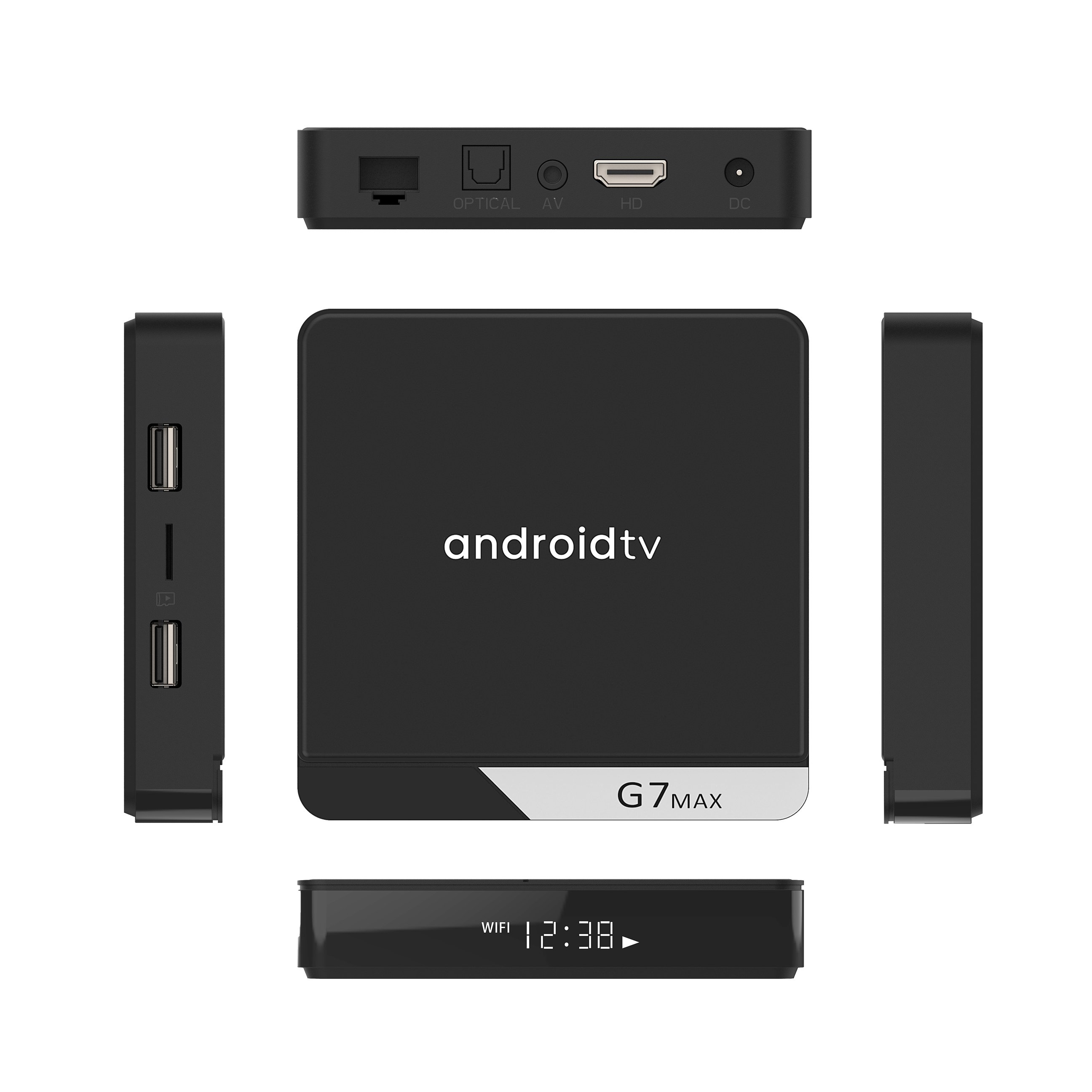 Android 11 TV Box G7max 4GB+32GB /4GB+64GB 2.4GHz+5GHz with atv System Android 11 Android HD TV Box ftth External Version
