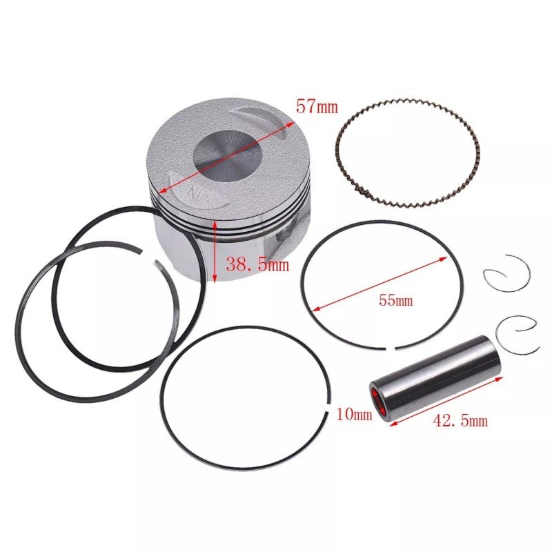 57.4mm Piston Assembly Kit for GY6 150cc ATV Parts