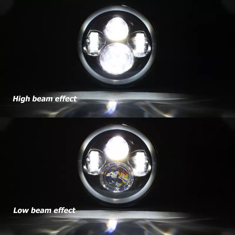 7inch Led halo Ring Led Lights for Motorcycles Led Headlight Price 40w Fog Driving Light Harley for Fog Lights for Bike Tuck Atv